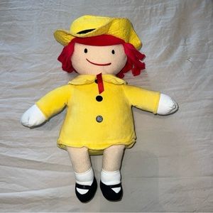 Kohl's Cares 2016 MADELINE Doll 13" Yellow Dress Hat Red Hair Plush Stuffed Toy